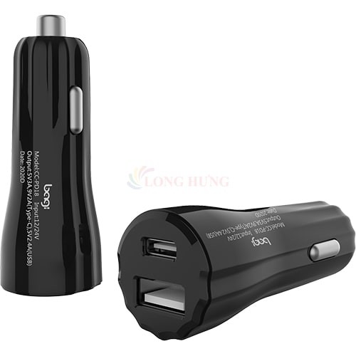 Cốc sạc xe hơi Bagi 1USB 1Type-C 18W CC-PD18 - Hàng chính hãng