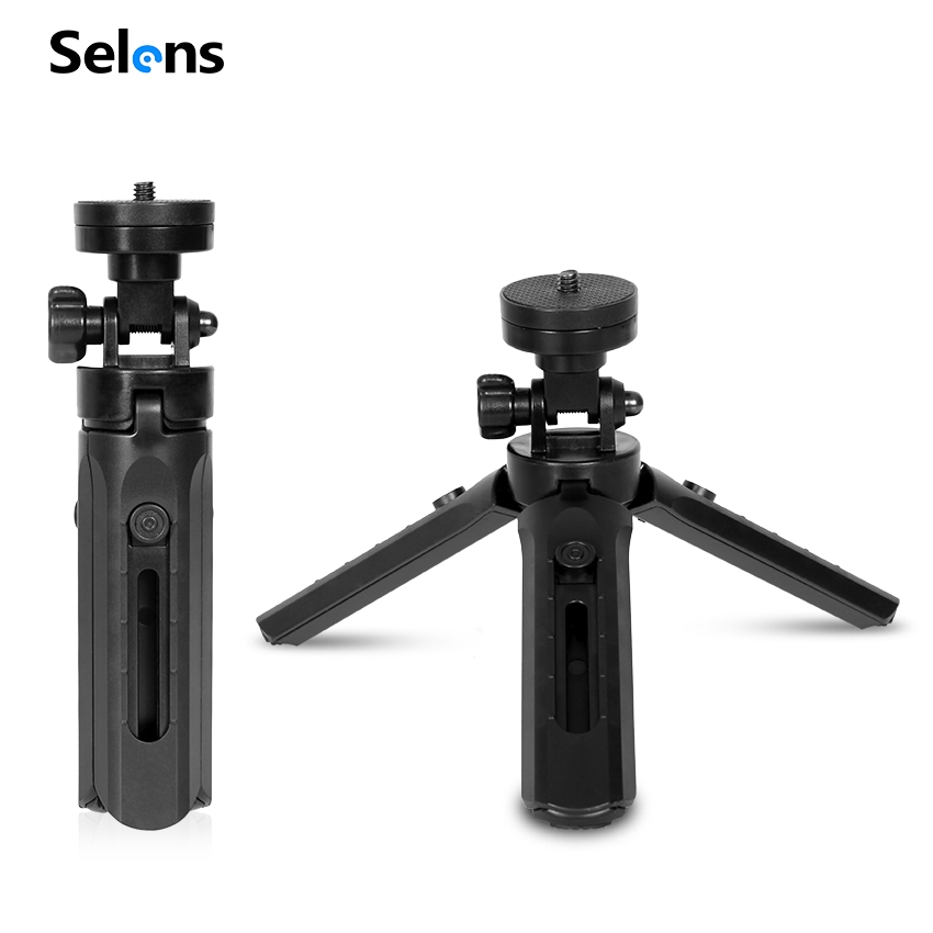 GOPRO Selens MIC-06 Âm Thanh Nổi Có Chân Tripod Ổn Định Cho Máy Ảnh DSLR Vlog PC Điện Thoại Di Động