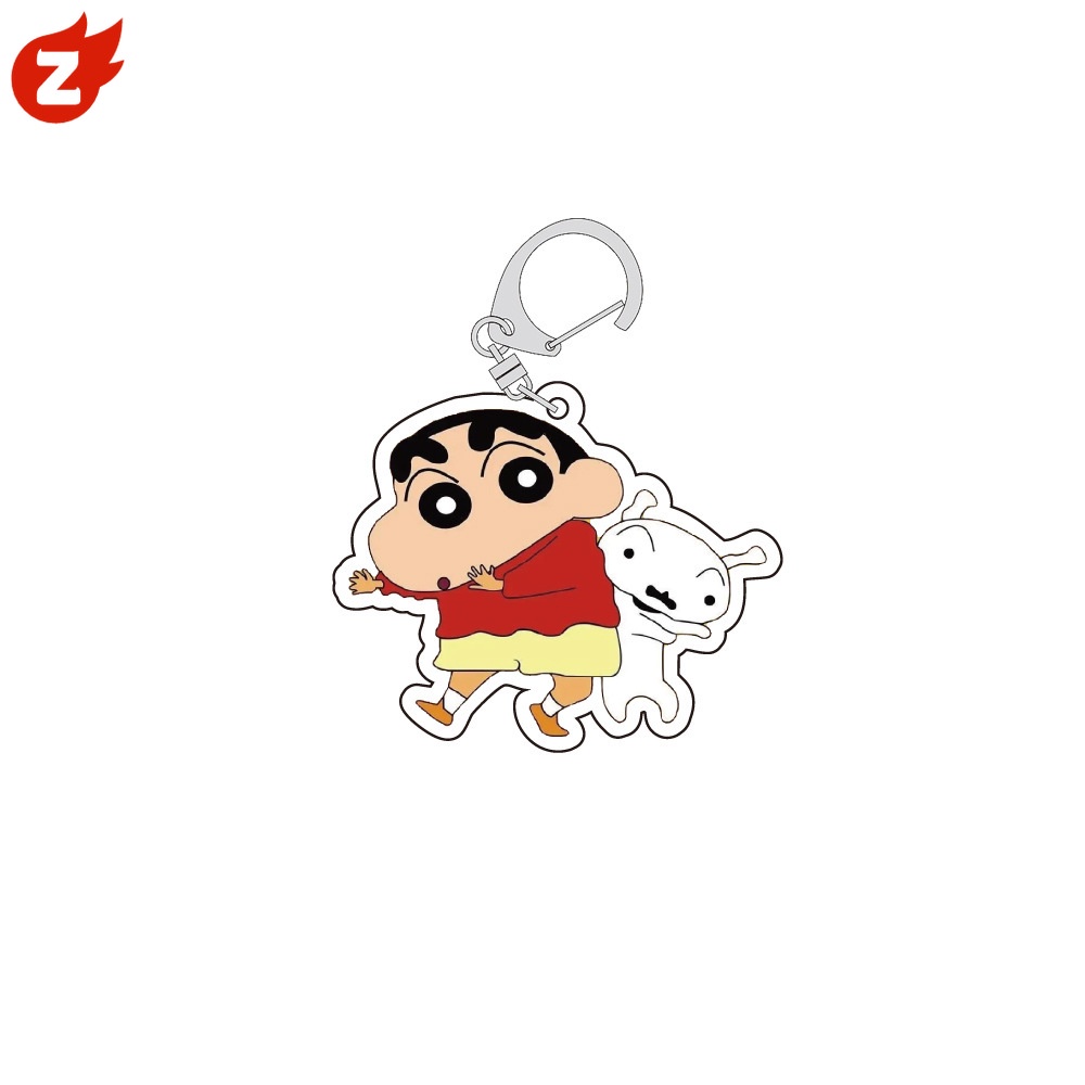 1 Móc Khóa Hình Cậu Bé Bút Chì Shin-chan Bằng Acrylic