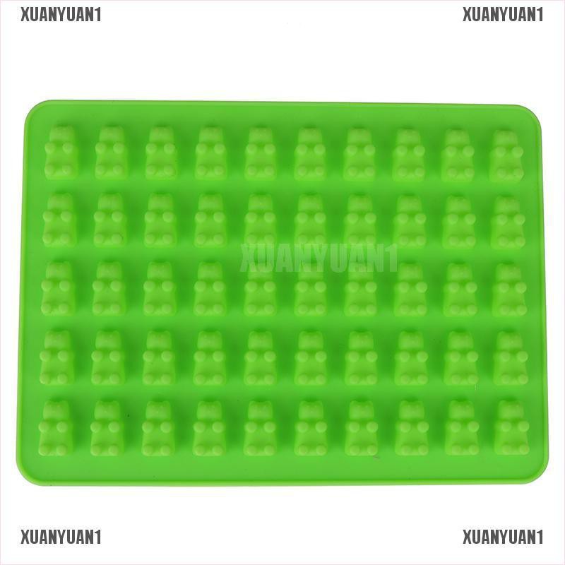 [XUANYUAN1] Khuôn Silicone Làm Sô Cô La 53 Ngăn Hình Gấu Gummy