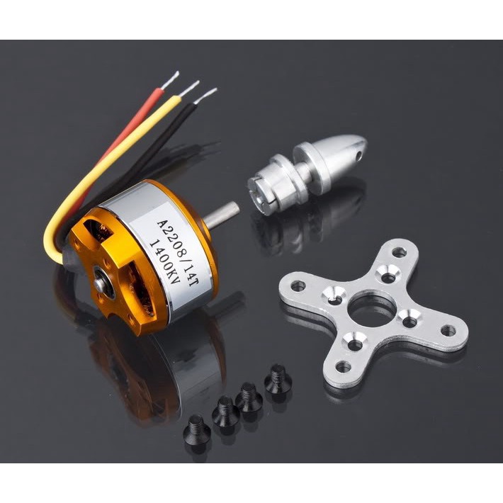 1 Động Cơ Không Chổi Than A2208 KV1100 KV1400 KV2600 Cho Máy Bay Điều Khiển Từ Xa 4 Trục