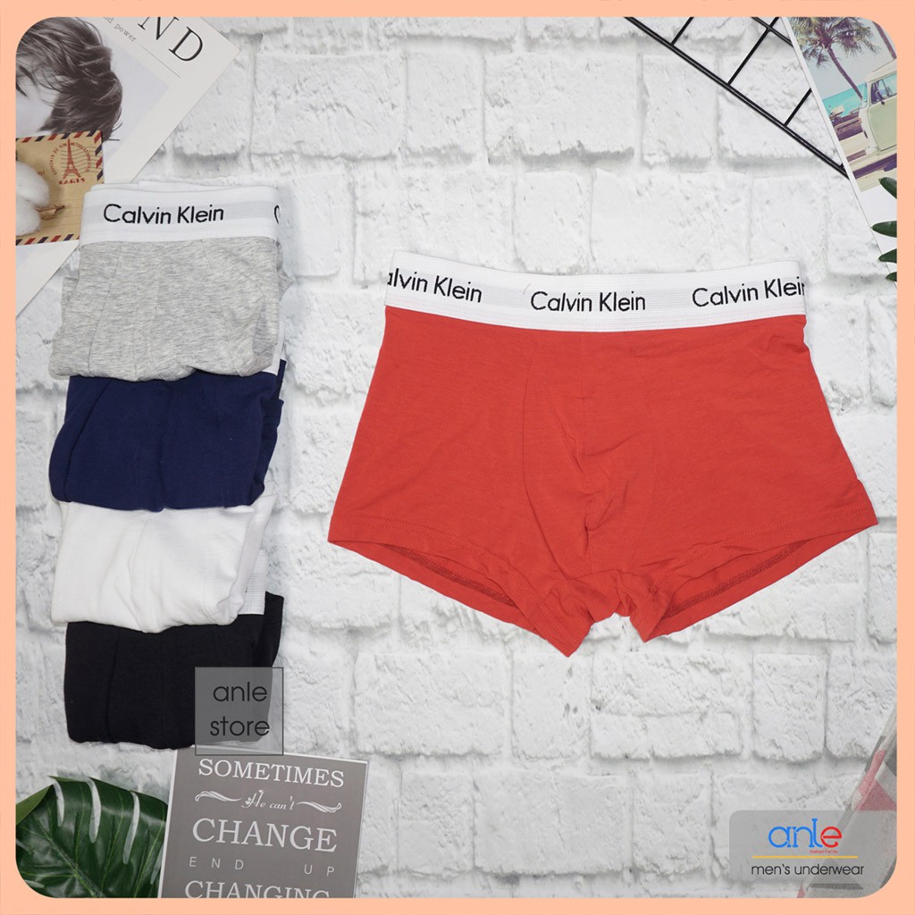 Quần lót nam Boxer Cao cấp Cotton co dãn 4 chiều Thông hơi thấm hút | BigBuy360 - bigbuy360.vn