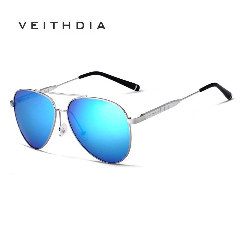 Kính mát VEITHDIA 6698 phong cách phi công thời trang dành cho nam và nữ