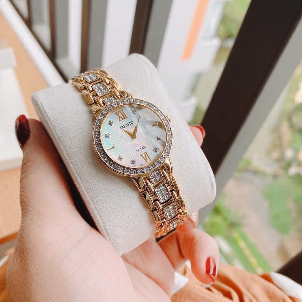 Đồng hồ nữ Seiko SUP364 Solar Diamonds - Liwatch