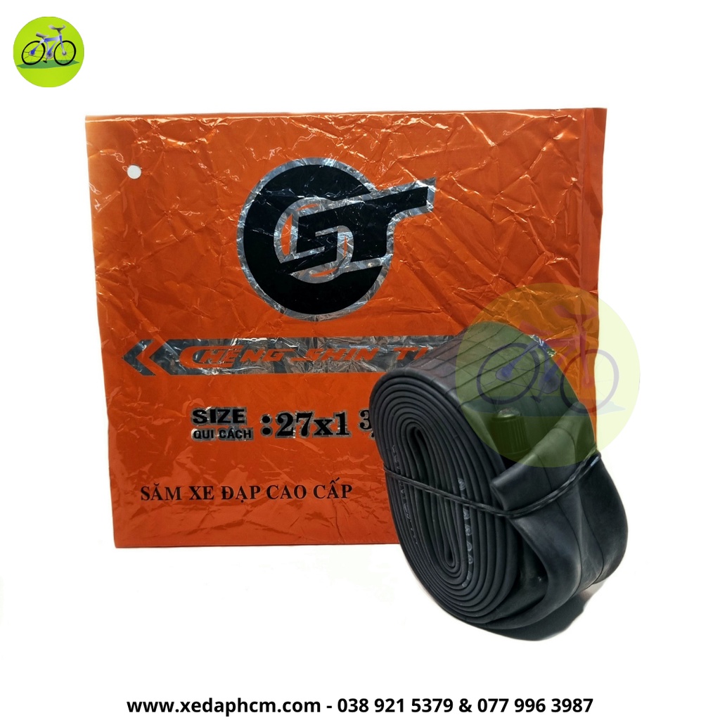 Ruột xe đạp săm CHENGSHIN 27x1.3/8 - 26x1.95/2.125 AV32-48mm van xe máy