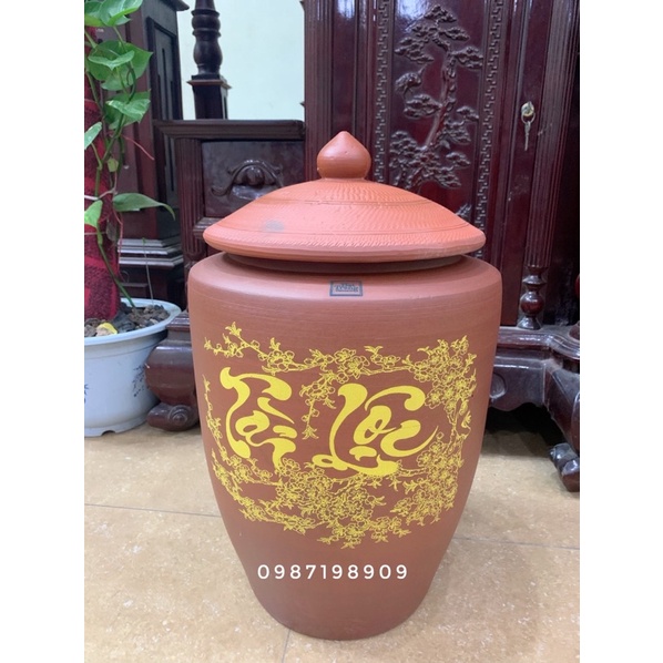 Hũ đựng gạo Bát Tràng HÀNG TUYỂN CHỌN LOẠI 1, dung tích 10kg, 15kg