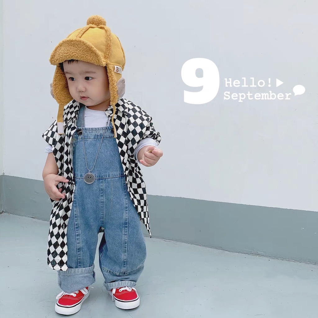 Mũ thu đông có vành bảo vệ tai cho bé 2 đến 6 tuổi họa tiết gấu xinh xắn- chất liệu da lộn A240