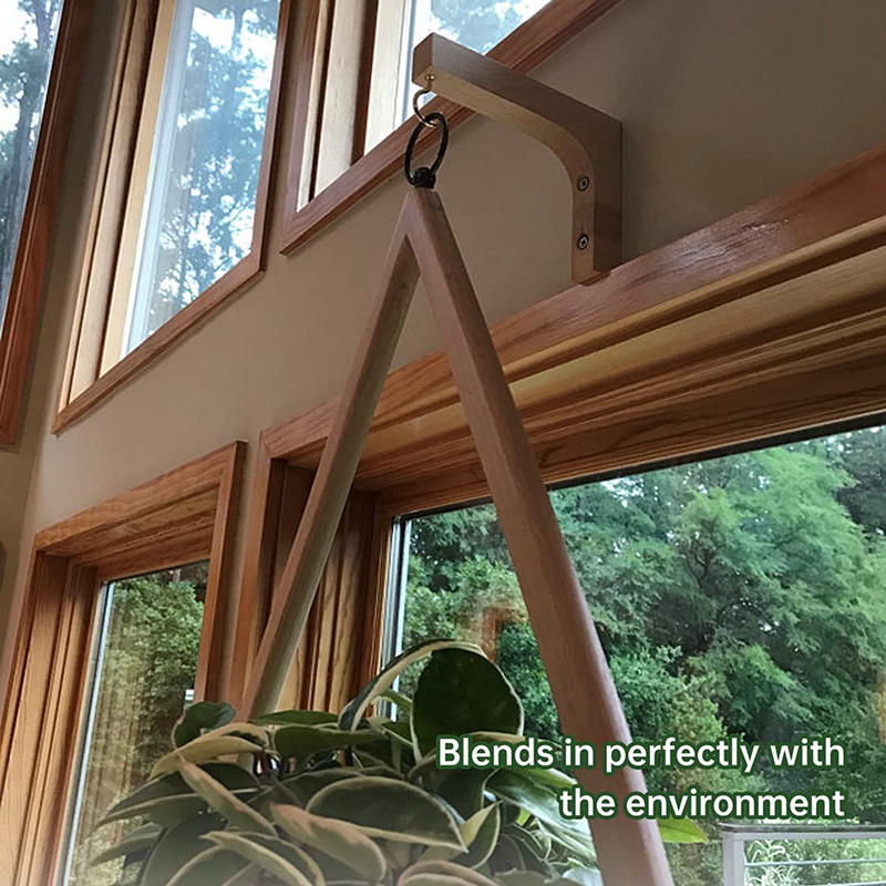 Bộ 2 Móc Treo Chậu Hoa / Cây Cảnh Bằng Gỗ Độc Đáo Trang Trí Nhà Cửa