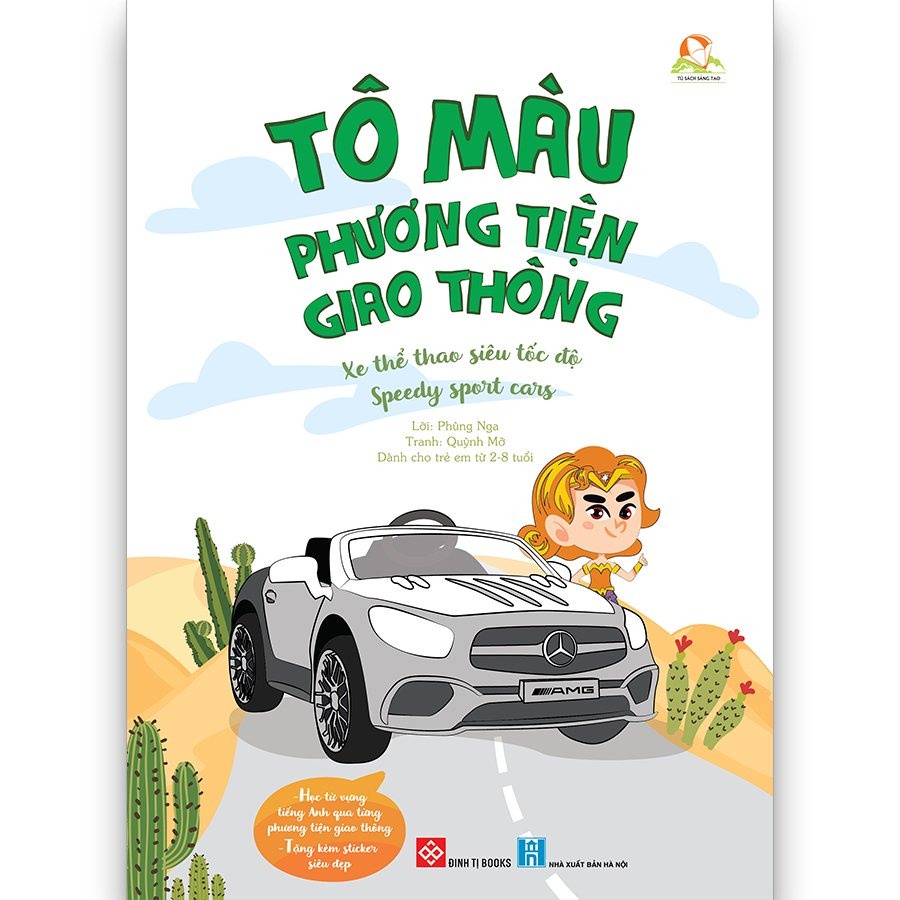 Sách-Set Tô màu phương tiện giao thông (5 tập)