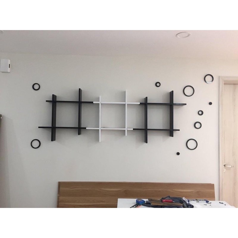 Kệ gỗ treo tường trang trí, decor nhà cửa. Tặng đinh vít treo tường. Bảo hành 2 năm