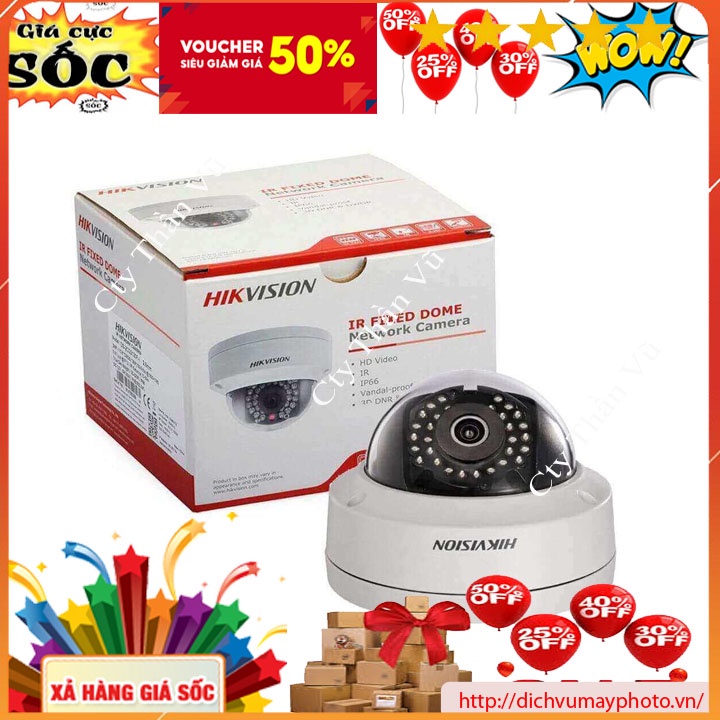 Camera quan sát IP Hik 4MP Có Poe Có Mic, mã DS-2CD1143G0-IUF