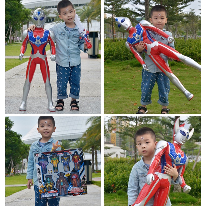 [Hàng mới kho HCM] Đồ chơi siêu nhân Ultraman Siêu nhân điện quang cao 55cm - Đồ chơi Siêu nhân điện quang BigSize