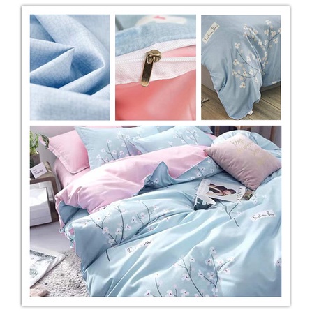 Bộ Chăn Ga Và Vỏ Gối cotton 1m4 Và 1m8 / 2m Thân Thiện Với Làn Da