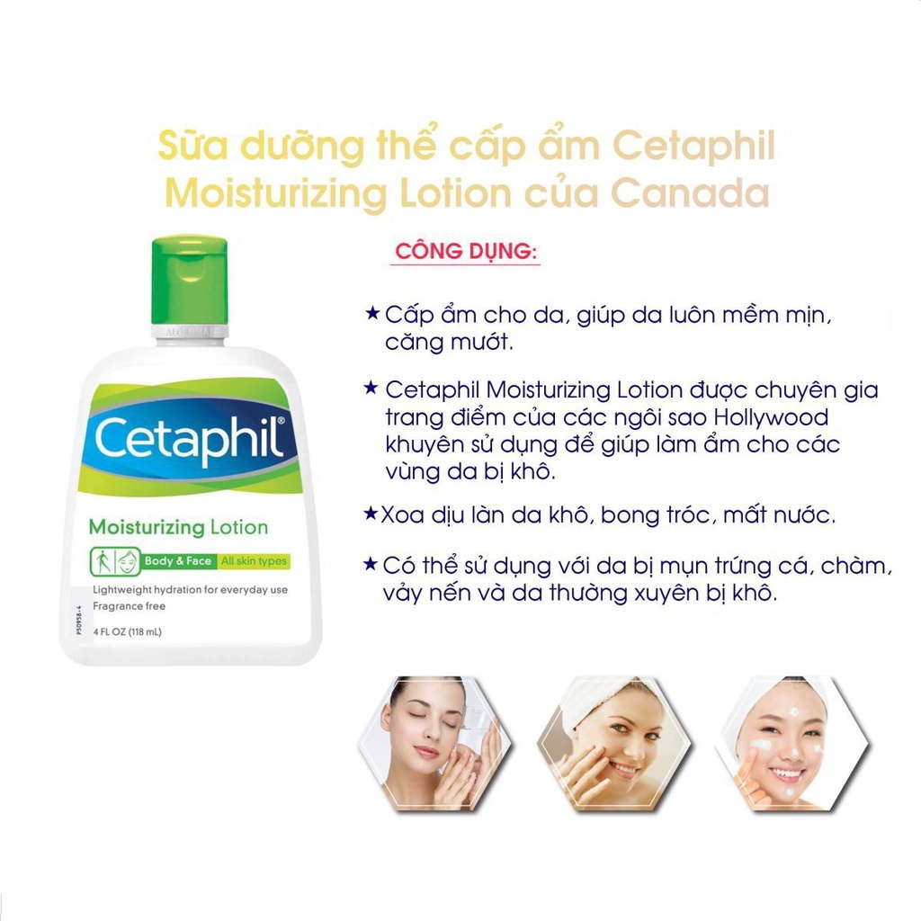 Sữa Dưỡng Ẩm Toàn Thân &amp; Da Mặt Cetaphil Moisturizing Lotion Body &amp; Face SeeMe beauty BB-002