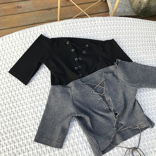 Áo trễ vai dây đan lưng Thái Lan siêu đẹp