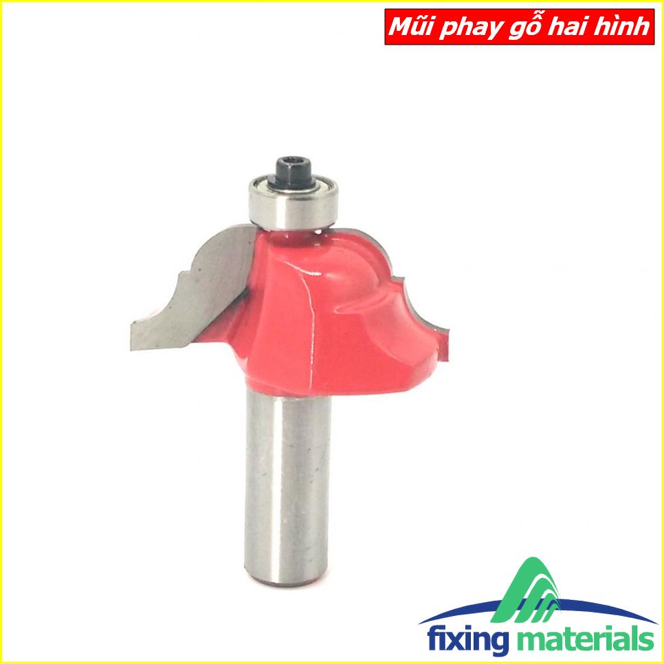 Mũi phay gỗ hai hình, cốt 6.35mm-12.7mm (mũi router, mũi soi gỗ)