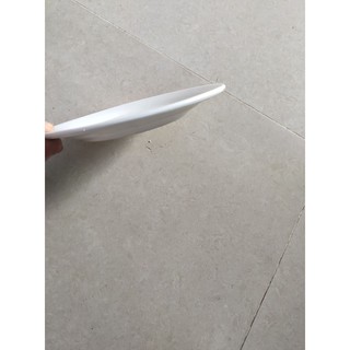 sét 5 đĩa sứ trắng tròn