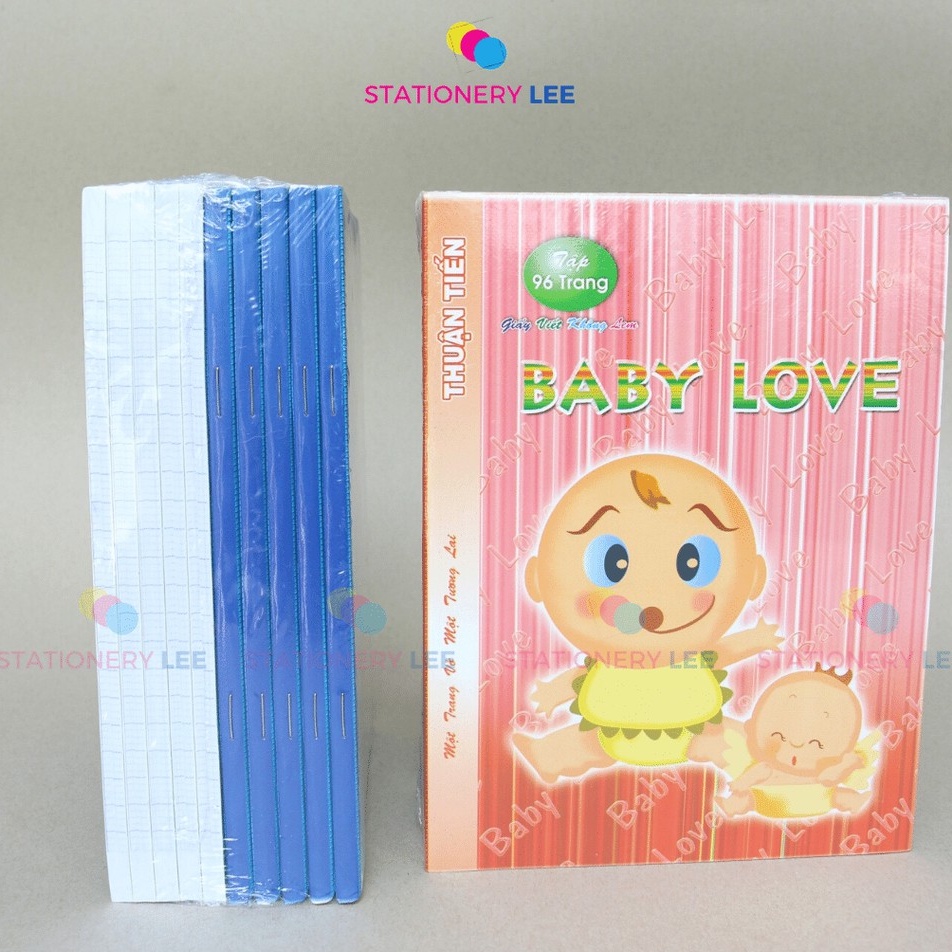 Tập Học Sinh Baby Love 96 Trang Dày 100gsm (Lốc 10 quyển)