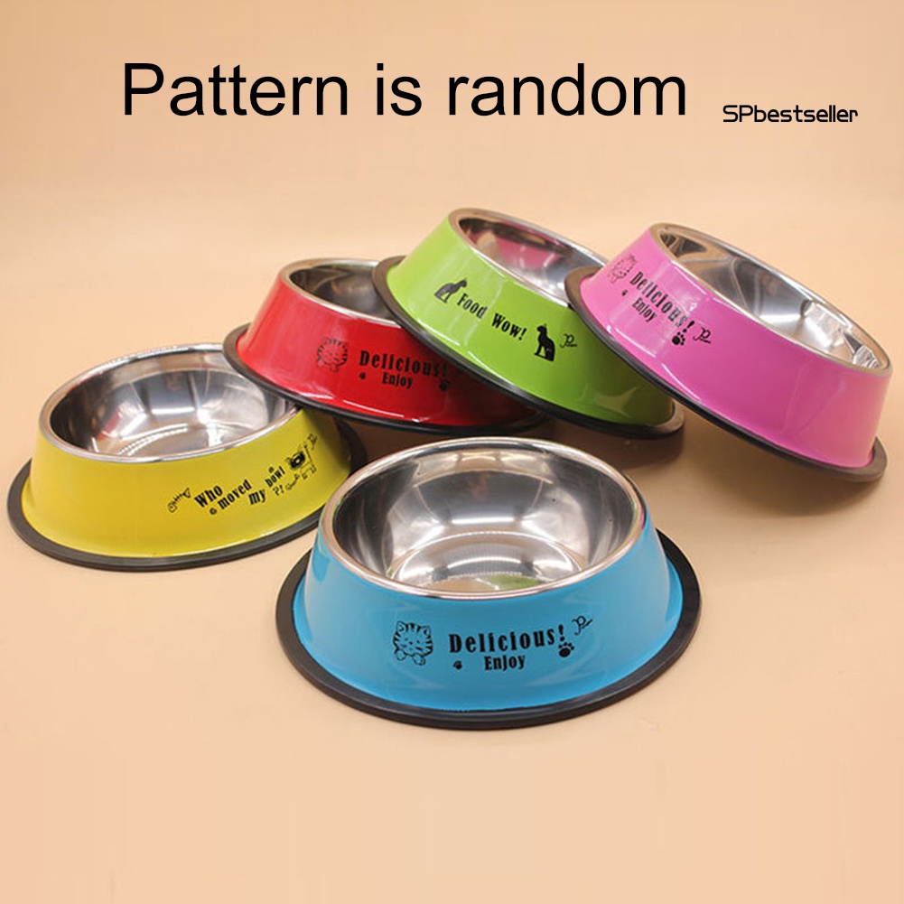 Tô Đựng Thức Ăn Cho Thú Cưng Bằng Thép Không Gỉ Chống Trượt