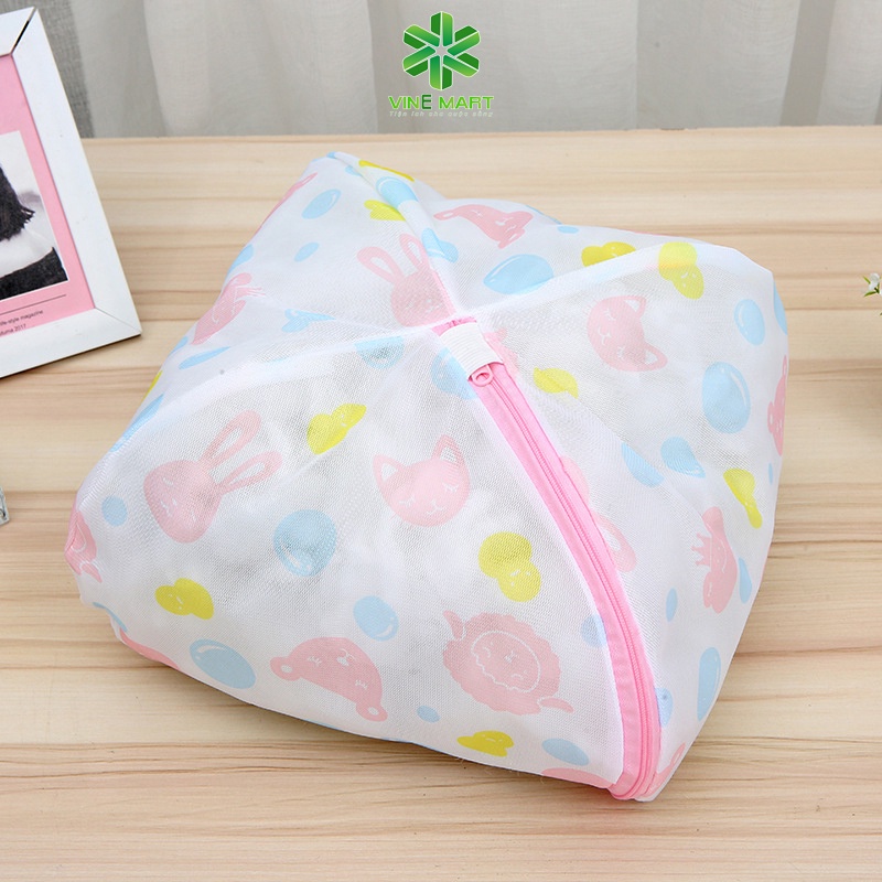 Set 5 Túi Giặt Đồ Máy Giặt Hoa Văn, Bộ Túi Lưới Đựng Đồ Lót, Quần Áo Trong Máy Giặt - MTDDT