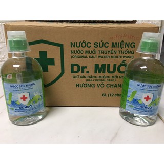 Nước muối Súc Miệng Hương Vỏ Chanh được làm từ 100% muối biển tự nhiên (12chai 500mml/ thùng)