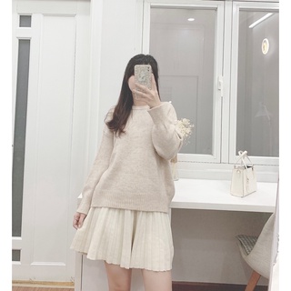 Áo sweater trơn basic