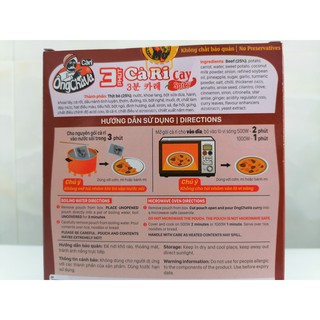 [Hộp 200g – BÒ] Cà ri ăn liền (vị cay) [VN] ÔNG CHÀ VÀ Beef Curry Spicy (nosa-hk)