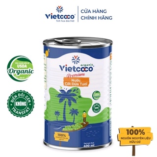 Nước cốt dừa tươi vietcoco lon 400ml
