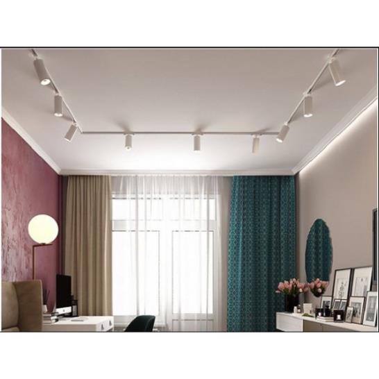 Bộ 3 Đèn Led rọi ray ống bơ 3W trang trí shop HL Lighitng (tặng thanh ray 1 mét)