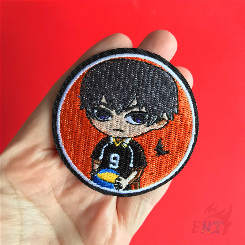☸ Miếng Dán Ủi Quần Áo Hình Anime Haikyuu ☸ 1 Miếng Dán Ủi Lên Quần Áo Hình Huy Hiệu