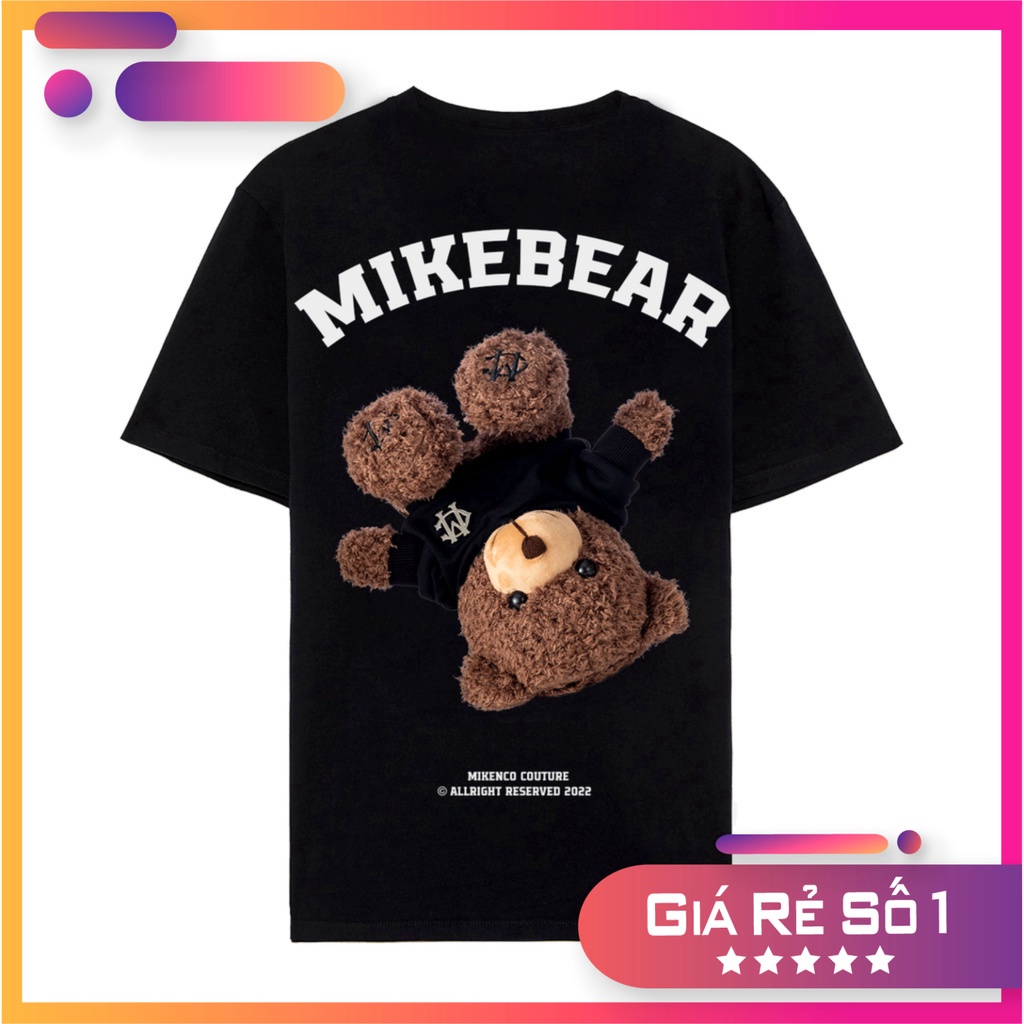 Áo Mikenco Mikebear tshirt phông nam nữ cao cấp, Áo thun Mikenko chính hãng auth in gấu 5D sành điệu hottrend MK5 Rẻ Nhấ