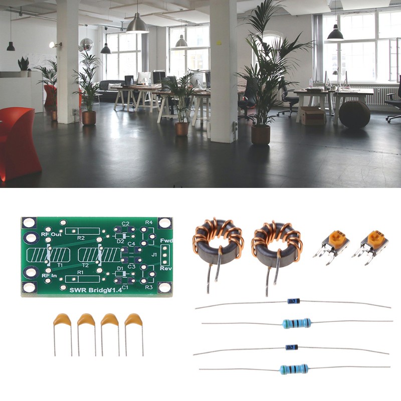 Utake 1.8M-30MHz Swr_bridge_1.4 Assembled DIY Electronic Components Reflection Bridge for RF