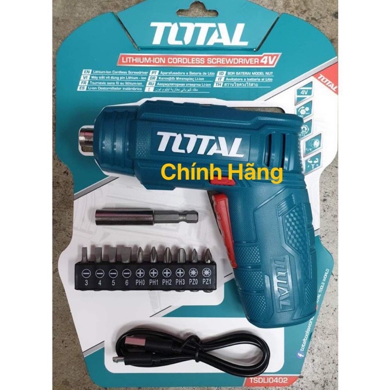 TOTAL Máy siết vít dùng pin 4V  TSDLI0402