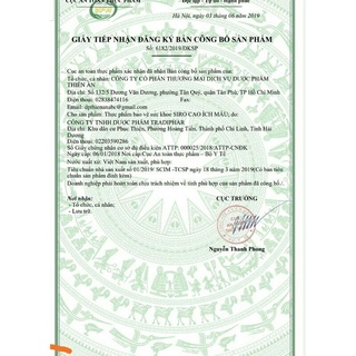 Cao Ích Mẫu Siro (chai 200ml)