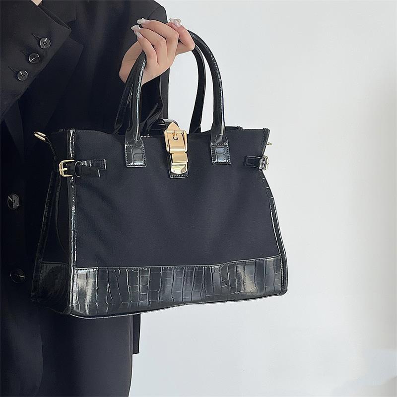 Túi tote IELGY vải canvas cỡ lớn thời trang cho nữ