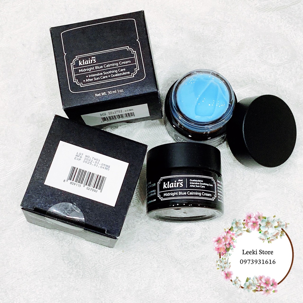 Kem dưỡng Klairs Midnight Blue Calming Cream 30ml