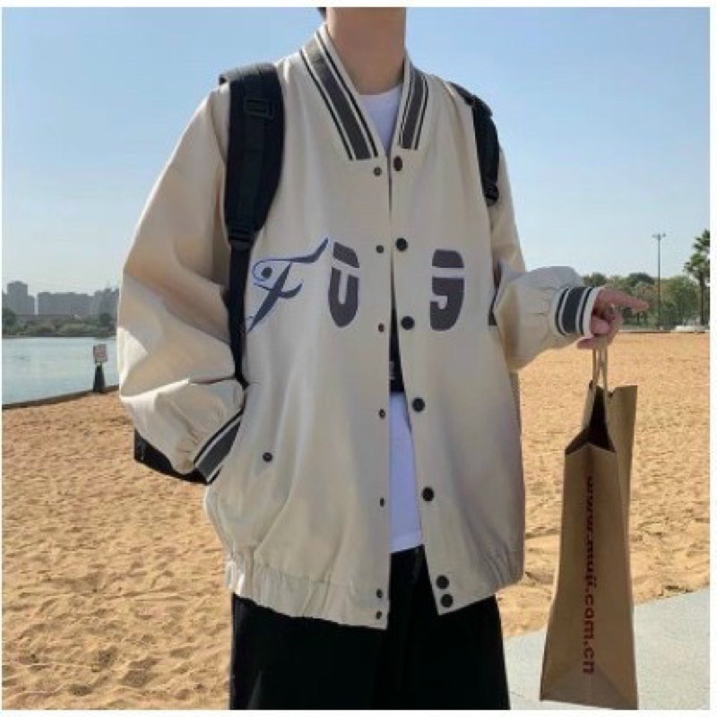 Áo Khoác Dù BOMBER In Chữ Số  Ulzzang Unisex Nam, Nữ GiGiHouse-AKDE092