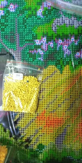 Tranh đính đá phong cảnh đồng quê df486 . Y8276  y8274 , y8275