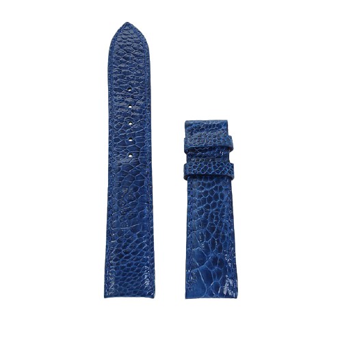 Dây đồng hồ Huy Hoàng da đà điểu size 16, 18, 20 màu xanh dương HP8463