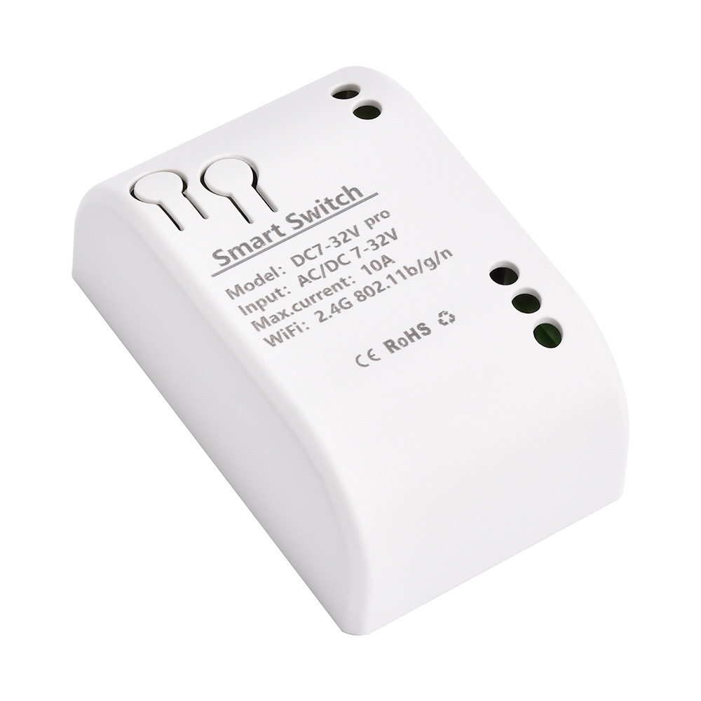DIYMORE Mô-đun Công Tắc Khóa Tự Động DC 7-32V 2200W 10A 5VUSB Giao Diện 1 Kênh WiFi Kèm Vỏ