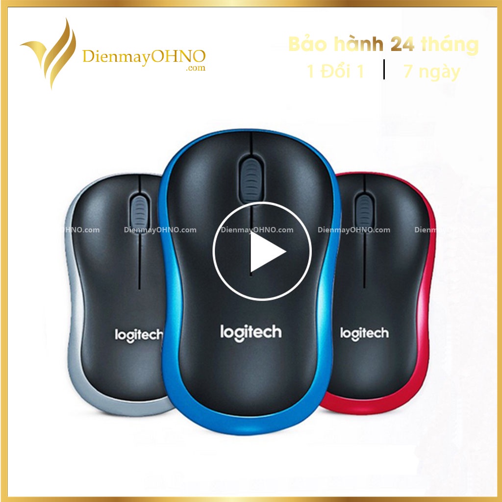 Chuột Bluetooth Logitech M186 Chính Hãng Chuột Máy Tính Gaming Laptop Chơi Game Không Dây Wireless – OHNO Việt Nam