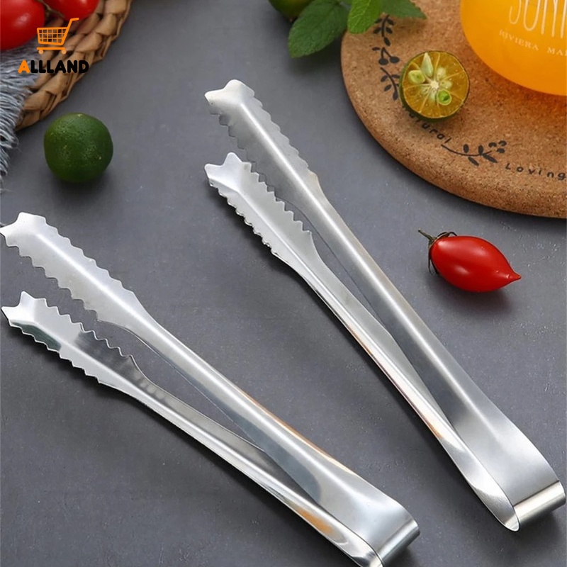 Kẹp Gắp Đá/Nước Đá/Thức Ăn Bằng Thép Không Gỉ Mini Chống Trượt Đa Ứng Dụng Cho Nhà Bếp