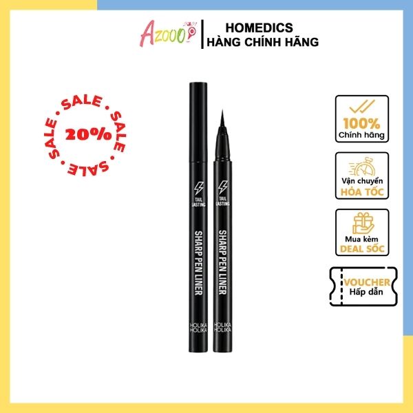 Chì kẻ mắt Holika Holika Wonder Drawing Skinny Eyeliner màu 02 Wood Gray 0,14g_15402 Azooo nhập khẩu