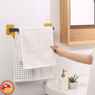 Giá treo khăn mặt 2 lớp dán tường siêu chắc sử dụng dễ dáng tiết kiệm không gianTOWEL RACK (GTK03)