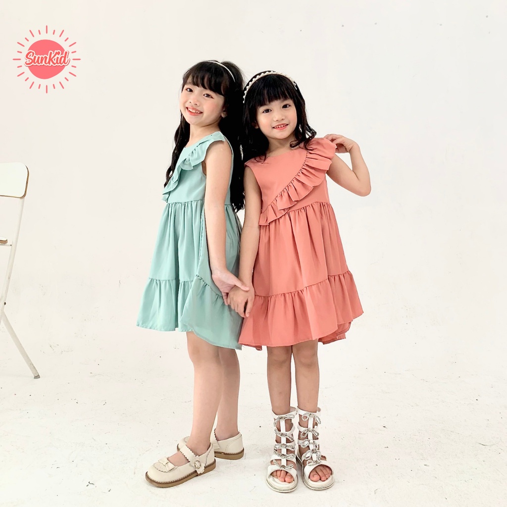 QUÀ TẶNG váy hè bé gái ngẫu nhiên Sunkid size trẻ em 4-12 tuổi
