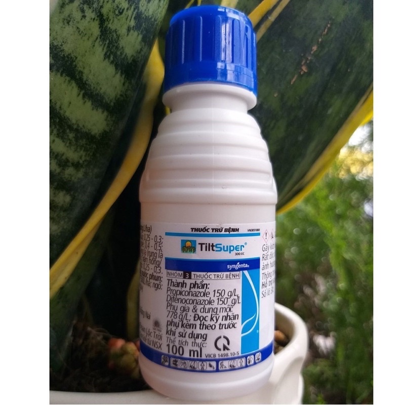 Thuốc trừ bệnh Tilt super 300EC, chai 100ml, Lem lép hạt, vàng lá, đốm vằn, rỉ sắt, Đốm đen quả, Đốm lá