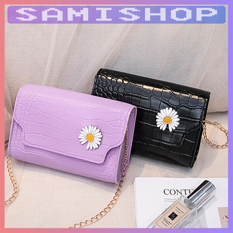 Túi xách nữ đeo chéo hoa cúc đẹp thời trang cao cấp giá rẻ TX1