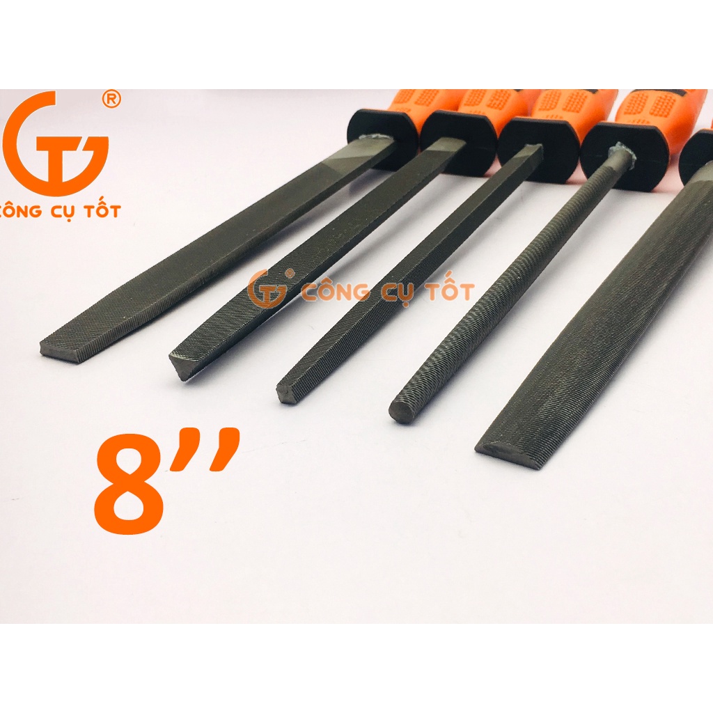 Bộ 5 cây dũa sắt (8inch,10inch)  Asaki