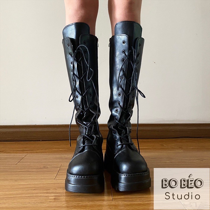 GOTHIC PLATFORM BOOTS - BỐT ĐÙI ULZZANG ĐẾ CAO 2 LỚP 10CM CỰC CHẤT