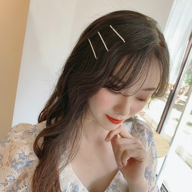 Kẹp Tóc Kim Loại Đính Đá Thời Trang Cho Nữ